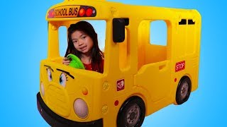 Emma and The School Bus a Fun Pretend Play Story [upl. by Swenson]