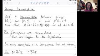 Abstract Algebra 55 Homomorphisms [upl. by Quitt]