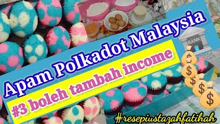 Apam Polkadot Malaysia  resepi ustazah fatihah [upl. by Ahsenac]