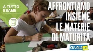 Materie maturità 2016 affrontiamole insieme [upl. by Garap]