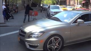 Woman Drives Matte Tan Mercedes CLS 63 AMG [upl. by Reidid487]