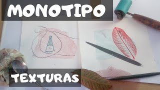 monotipo con texturas  ¿como hacer un monotipo [upl. by Oilalue]