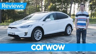 Tesla Model X 2018 electric SUV review  Mat Watson Review [upl. by Mcquoid]