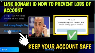 HOW TO LINK KONAMI ID IN EFOOTBALL 24 25 konamiid linkkonamiid efootball2024 efootball2025 [upl. by Assirok985]