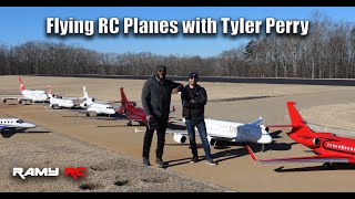 Flying RC planes with Tyler Perry [upl. by Riley]