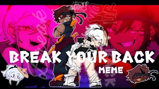 Break your back  MEME Animation  FNF Vs Imposter V4 but human  Among Us [upl. by Aluor15]