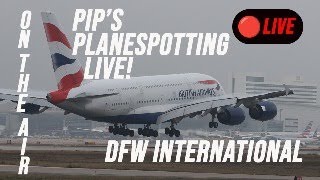 🔴NOW LIVE DFW Plane Spotting Planespotting at the 3rd Busiest Airport in the World [upl. by Anaitit959]