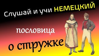 Слушай и учи немецкий  Немецкая пословица о стружке  hör zu und lerne Deutsch [upl. by Nath]