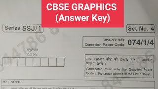 CBSE class 12 Fine ArtsGRAPHICS Answer key 07414  Class 12 fine arts answer key [upl. by Chiang]