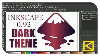 Inkscape 092 Dark Theme Tutorial  Download [upl. by Huldah]