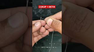 Cara cepat memasukkan benang ke jarum idekreatif tutorial [upl. by Lussier]