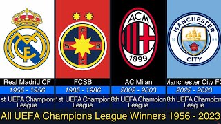 All UEFA Champions League Winners 19552023 [upl. by Bencion922]