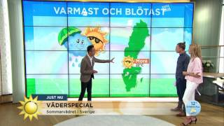 Semesterväder  då strålar solen i veckan  Nyhetsmorgon TV4 [upl. by Aznecniv]