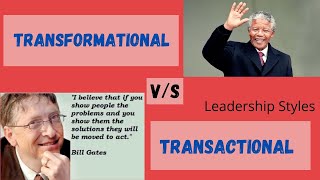 Transactional and Transformational Theories of Leadership [upl. by Marlin500]