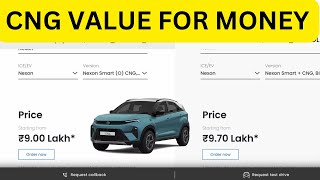 NEXON BASE MODEL CNG VS SMART PLUS VALE FOR MONEY  FEATURES  B2 CAR [upl. by Theron]