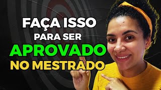 5 coisas que eu faria para ser aprovada no mestrado [upl. by Kendell642]