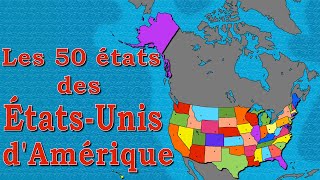 Géographie  les 50 états des étatsunis dAmérique et leurs capitales classés par date [upl. by Bubalo215]