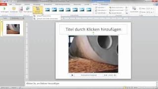 Videomaterial bearbeiten  Erfolgreich präsentieren mit PowerPoint 2010 [upl. by Ignace685]