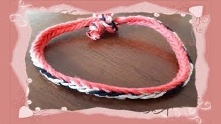 Vriendschapsarmbandjes ♥ Vingerlusvlechten met 7 lussen 1 Elegant armbandje zonder knopen [upl. by Cusack915]