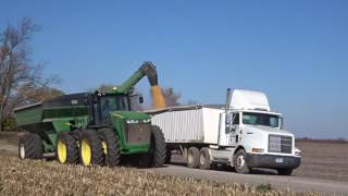 Big Machines John Deere 9410r Tractor amp Brent 1082 Grain Cart  Lenawee County  Michigan [upl. by Annaeg]