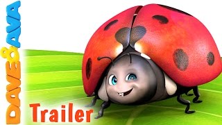 🐞 Five Little Ladybugs – Trailer  Nursery Rhymes and Kids Songs from Dave and Ava 🐞 [upl. by Sagerman]