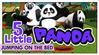 Five Little Pandas  Nursery Rhymes  Kids Songs  Baby Rhymes  Childrens Videos [upl. by Sue313]