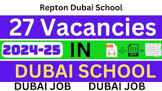 uae teaching jobs 2024  Current Vacancy in Dubai School abroadteacherjob [upl. by Gona]