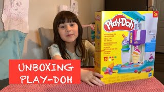 Unboxing Playdoh Ice cream maker [upl. by Casmey]