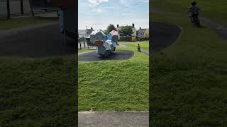 jumps revvi 16 and amped a20 on the park 8yr and 5yr old brothers bikelife [upl. by Styles]