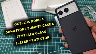 OnePlus Nord 4 Sandstone Bumper Case amp Tempered Glass Screen Protector Official [upl. by Aneleasor]