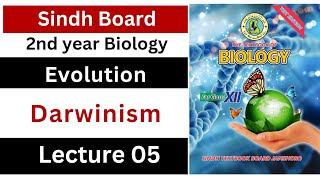 darwinism  theory of natural selection  evolution  class 12 biology Sindh board new book [upl. by Palmira]