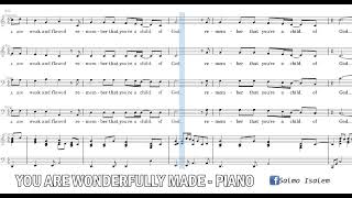 You Are Wonderfully Made Piano  Pepper Choplin [upl. by Regen]