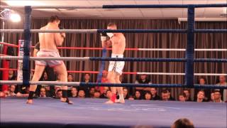 Australian Kickboxing muay thai title fight Knockout KO [upl. by Asiluy691]