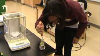 Micropipette usage P20 demo by a Spelman student [upl. by Lyudmila]