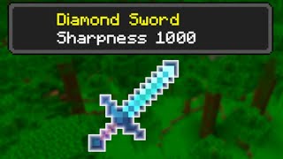 How to get a sharpness 1000 sword in Minecraft Bedrock 120 [upl. by Pangaro]