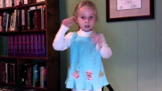 Geographical Fugue by Ernst Toch performed by a five year old [upl. by Dustin]