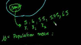 Statistics Sample vs Population Mean [upl. by Beuthel]