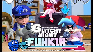 SMG4 WEEK  GLITCHY NIGHT FUNKIN V2 GAMEPLAY [upl. by Joshi]