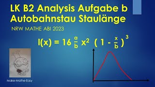 LK Prüfungsteil B2 Mathe Abi Klausur NRW 2023 Analysis Aufgabe b [upl. by Akinom]