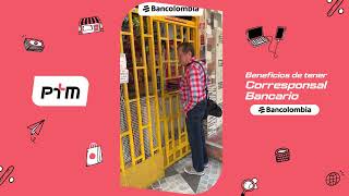 Beneficios de tener Corresponsal Bancario Bancolombia con PTM [upl. by Eelnayr365]