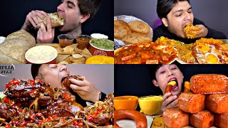 COMPILATION random delicious mukbang food BIG BITES [upl. by Sonitnatsnoc]