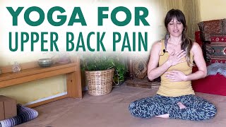 Yoga For Upper Back Pain  Relieve Chronic Stress and Gain Flexibility with Jen Hilman [upl. by Southard591]