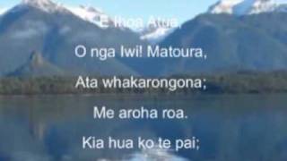 NZ Anthem with scrolling lyrics [upl. by Eelitan]