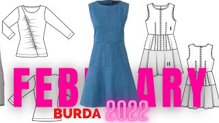 Burda 22022 FULL Line Drawings [upl. by Ailehpo]