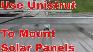 How to mount solar panels using unistrut [upl. by Khoury]