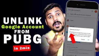 How to Unlink Google Account From Pubg  How to Unlink Email from Pubg 2023 [upl. by Aicilec]