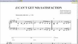 I Cant Get No Satisfaction by The Rolling Stones  Piano Sheet MusicTeaser [upl. by Ardnassak]