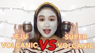 Jeju Volcanic Pore Clay Mask VS Super Volcanic Pore Clay Mask Review l Dorothy Torretijo [upl. by Yruok]