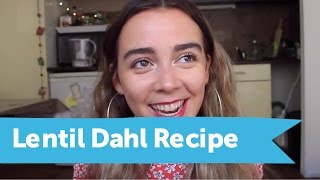 Spicy Lentil Dahl Recipe [upl. by Arihsa]