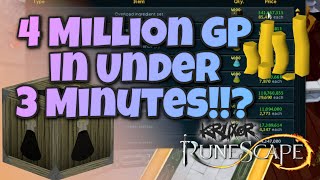 Making 4 Million GP in Under 3 Minutes  Runescape 3 [upl. by Laws]